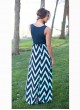 Women's Chevron Maxi Dress